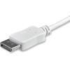 StarTech.com USB-C to DisplayPort 1.2 Adapter Cable 6ft 4K 60Hz USB C to DP HBR2 Cable USB Type-C DP Alt Mode to DP Monitor Video Cable Thunderbolt 3 Black (CDP2DPMM6B)(white)