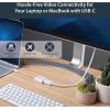 StarTech.com USB-C to DisplayPort 1.4 Adapter Cable 1m – 8K/5K/4K USB Type-C to DP 1.4 Alt Mode Video Converter Cable – HBR3/HDR/DSC – DP 60Hz Monitor Cable – Thunderbolt 3 (CDP2DP141MB)(white)