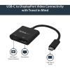 StarTech.com USB-C to DisplayPort 1.4 Adapter Cable 1m – 8K/5K/4K USB Type-C to DP 1.4 Alt Mode Video Converter Cable – HBR3/HDR/DSC – DP 60Hz Monitor Cable – Thunderbolt 3 (CDP2DP141MB)(Black)