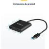 StarTech.com USB-C to Dual HDMI Adapter, USB Type-C Multi-Monitor MST Hub, Dual Display HDMI 4K 60Hz for PC Splitter, HDR, Built-in Extra-Long Cable – Windows Only (MST14CD122HD)(USB-A)