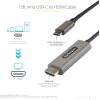StarTech.com USB-C to HDMI 4K 60Hz HDR10 Graphics Adapter Cable 5m Ultra HD USB Type-C to HDMI 4K 2.0b Graphics Converter USB-C to HDMI HDR DP 1.4 Alt Mode HBR3 (CDP2HDMM5MH)(4 m)