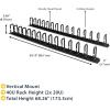 StarTech.com Vertical Cable Management for Server Rack -Pass Cables D-Ring -Cable Management for Data Centers Cable Management Panel -Cable Organizer Brewing Bay-CMVER40UD(With rings | 1.8 m)