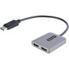 StarTech. com DP to Dual Hdmi MST Hub – Dual Hdmi 4K 60Hz – W128278057 (Dual Hdmi 4K 60Hz – Displayport Multi Monitor Adapter with 1 Ft / 30 cm Cable – DP 1.4 Multi Stream)(2 x HDMI)
