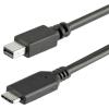 StarTech.com 1m USB-C to Mini DisplayPort Adapter Cable – USB Type-C to Mini DP Adapter – 4K 60Hz – Black – USB 3.1 Type C to mDP Cable (CDP2MDPMM1MB)(1 8 m (6ft))