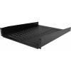 StarTech.com 2U Server Rack Shelf – Universal Vented Rack Mount Cantilever Tray for 19&Prime; Rack – Heavy Gauge Steel – Weight Capacity 23kg – Depth 40cm, Black (CABSHELFV)(559 mm)