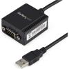 StarTech.com Adaptateur USB vers Série de 3m – COM Rétention, Câble Adaptateur/Convertisseur USB RS232, Vis/Écrous Interchangeables, USB-A vers DB9 RS232, FTDI IC, Protection ESD, Windows/macOS/Linux(115.2 Kbps | 1 Port)