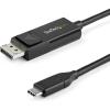 StarTech.com USB C to DisplayPort 1.2 Cable 4K 60Hz 2m Dual Directional DP to USB-C or USB-C to DP Video Adapter Cable Reversible HBR2/HDR Cable for USB Type C/TB3 Monitor (CDP2DP2MBD)(4K)