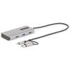StarTech.com USB-C to Dual HDMI Adapter – USB-C or A to 2x HDMI – 4K 60Hz – 100W Power Delivery Pass-Through – Built-in 30cm Cable – USB-C to HDMI Converter (109B-USBC-HDMI)(2 x HDMI & 3-port hub)