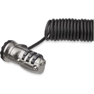 Câble de sécurité pour ordinateur portable à code 3 chiffres – Câble enroulé 1,8 m – Antivol (LTLOCK3DCOIL)(20.3mmx12.7mmx43.2mm)