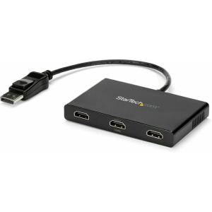 StarTech. com DP to Dual Hdmi MST Hub – Dual Hdmi 4K 60Hz – W128278057 (Dual Hdmi 4K 60Hz – Displayport Multi Monitor Adapter with 1 Ft / 30 cm Cable – DP 1.4 Multi Stream)(3 x HDMI)