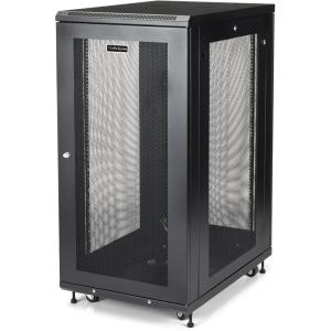 StarTech.com 12U 4-Post Server Rack Cabinet, 19&Prime; Rack Cabinet for IT/Network Equipment, with Adjustable Mounting Rails(24U)