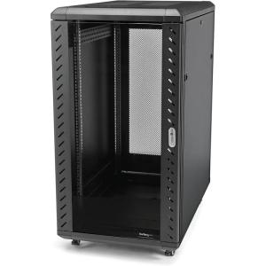 StarTech.com 12U 4-Post Server Rack Cabinet, 19&Prime; Rack Cabinet for IT/Network Equipment, with Adjustable Mounting Rails(33 inches x 23.6 inches x 48.9 inches)