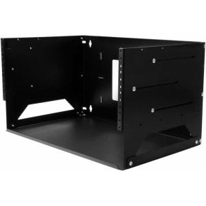 StarTech.com 15U 2-Post Wall Network Rack, 19&Prime; Open Frame Server Rack, Adjustable Depth, Wall Mounted Data Rack for IT/AV – Mounting Nuts and Screws Included (RK15WALLOA)(4U)