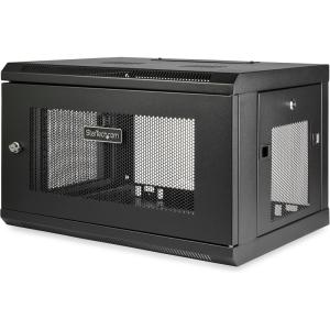 StarTech.com 15U 4 Post Wall Network Cabinet with 1U Shelf, 19&Prime; Wall Server Rack for IT Equipment/Data(Fixed / Max Depth 38 cm)