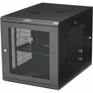 StarTech.com 15U 4 Post Wall Network Cabinet with 1U Shelf, 19&Prime; Wall Server Rack for IT Equipment/Data(Fixed / Max Depth 61 cm)