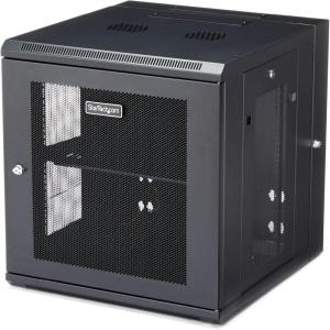 StarTech.com 15U 4 Post Wall Network Cabinet with 1U Shelf, 19&Prime; Wall Server Rack for IT Equipment/Data(Hinge / Max Depth 50.8 cm)
