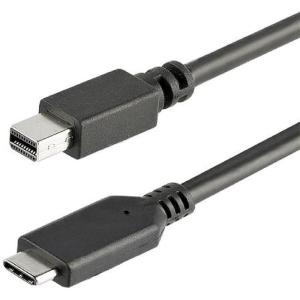 StarTech.com 1m USB-C to Mini DisplayPort Adapter Cable – USB Type-C to Mini DP Adapter – 4K 60Hz – Black – USB 3.1 Type C to mDP Cable (CDP2MDPMM1MB)(1 m (3ft))