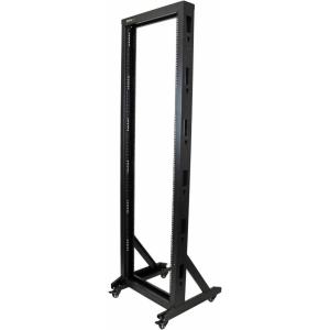 StarTech.com 2POSTRACK12 12U Network Rack 2 Pole Open Frame Extra Large Gauge Max 160kg Desktop Rack 19&Prime; for Computer, AV, Media, IT Equipment (2POSTRACK12)(42U)