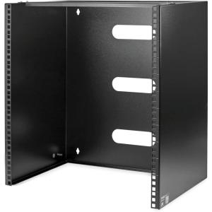 StarTech.com 4U 19&Prime; Hinged Patch Panel Wall Mount Bracket – Wall Rack – Depth 6&Prime; – Wall Mount Equipment Rack – Network Patch Panel – Max 15kg (WALLMOUNTH4)(12U)