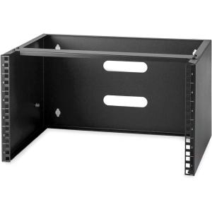 StarTech.com 4U 19&Prime; Hinged Patch Panel Wall Mount Bracket – Wall Rack – Depth 6&Prime; – Wall Mount Equipment Rack – Network Patch Panel – Max 15kg (WALLMOUNTH4)(6U)