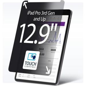 StarTech.com Filtre de Confidentialité à 4 Directions pour iPad Pro 12,9&Prime;, 3e Génération et Supérieur, pour Portrait/Paysage, Écran de Protection iPad, +/- 30 Degrés de Vue, Filtre Anti Lumière Bleue(12.9&Prime; iPad Pro)