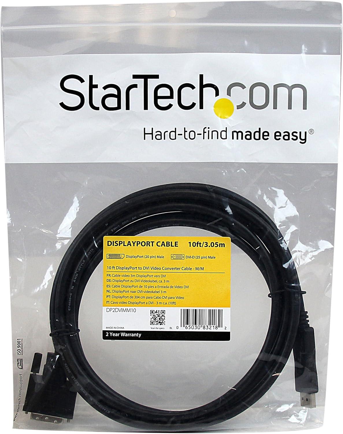 imageStarTech Adaptateur DP noir noir 90 cm10 ft