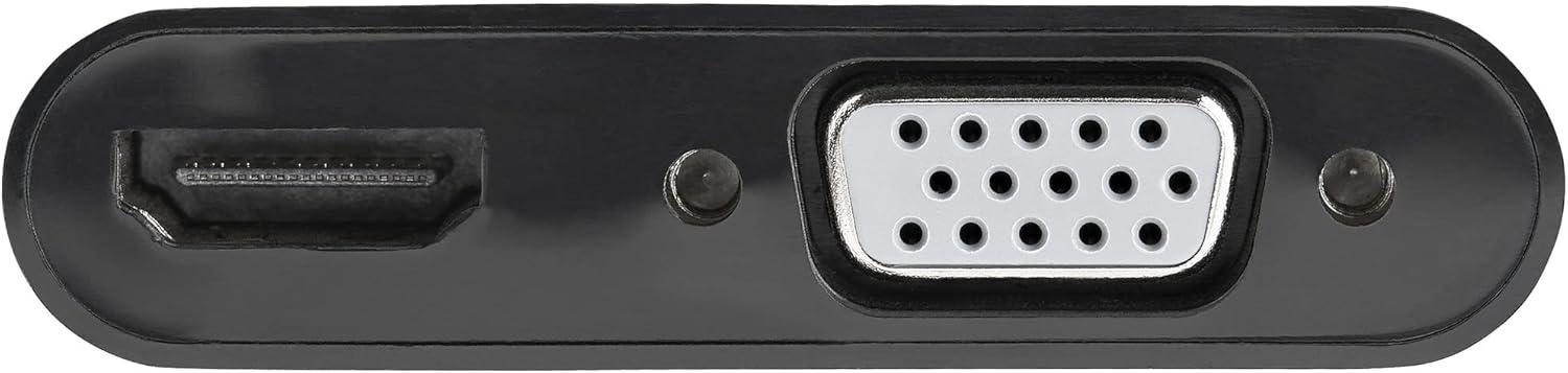 imageStarTechcom Adaptateur DisplayPort vers HDMI VGA Dongle Convertisseur Numrique Multiport Actif Vido dcran DP 12 Mle vers HDMI 20 4K 60 Hz VGA Femelle pour PCCG DP2VGAHD20
