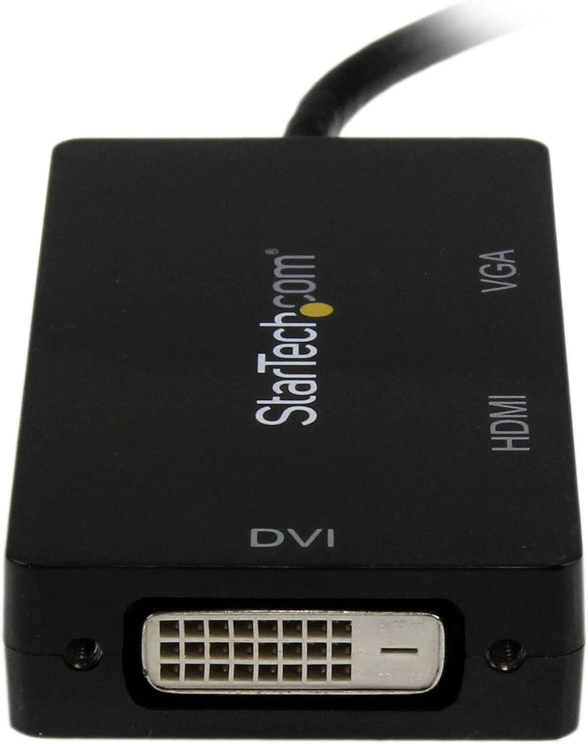 imageStarTechcom Adaptateur audio vido de voyage Convertisseur 2en1 DisplayPort vers HDMI ou VGA 1920x1200 1080p Noir DP2HDVGANoir