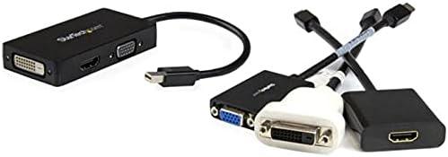 imageStarTechcom Adaptateur audio vido de voyage Convertisseur 2en1 DisplayPort vers HDMI ou VGA 1920x1200 1080p Noir DP2HDVGANoir