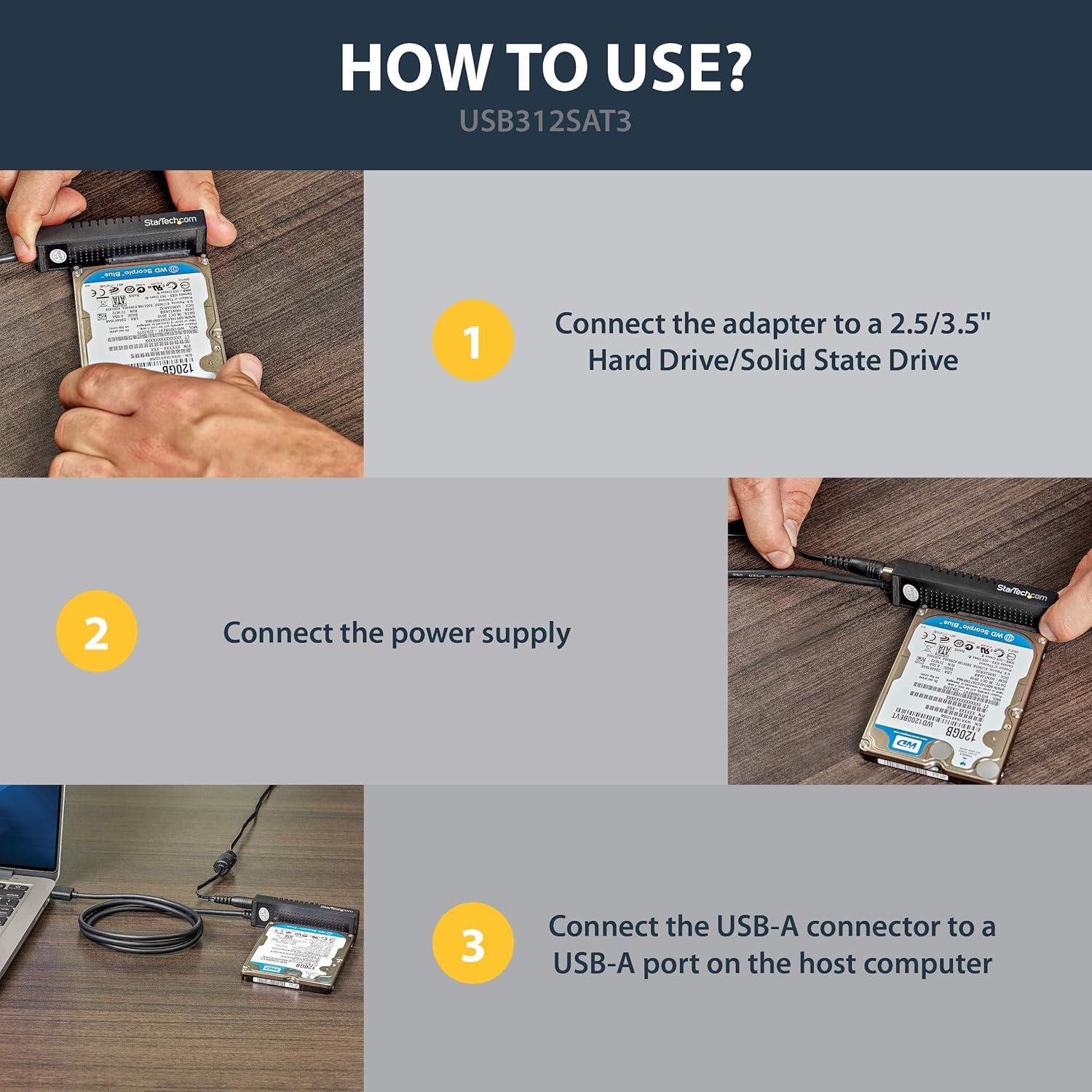 imageStarTechcom Adaptateur vido USBC vers VGA Convertisseur USB TypeC vers HD15 MF 1920x1200 1080p Noir CDP2VGABlanc