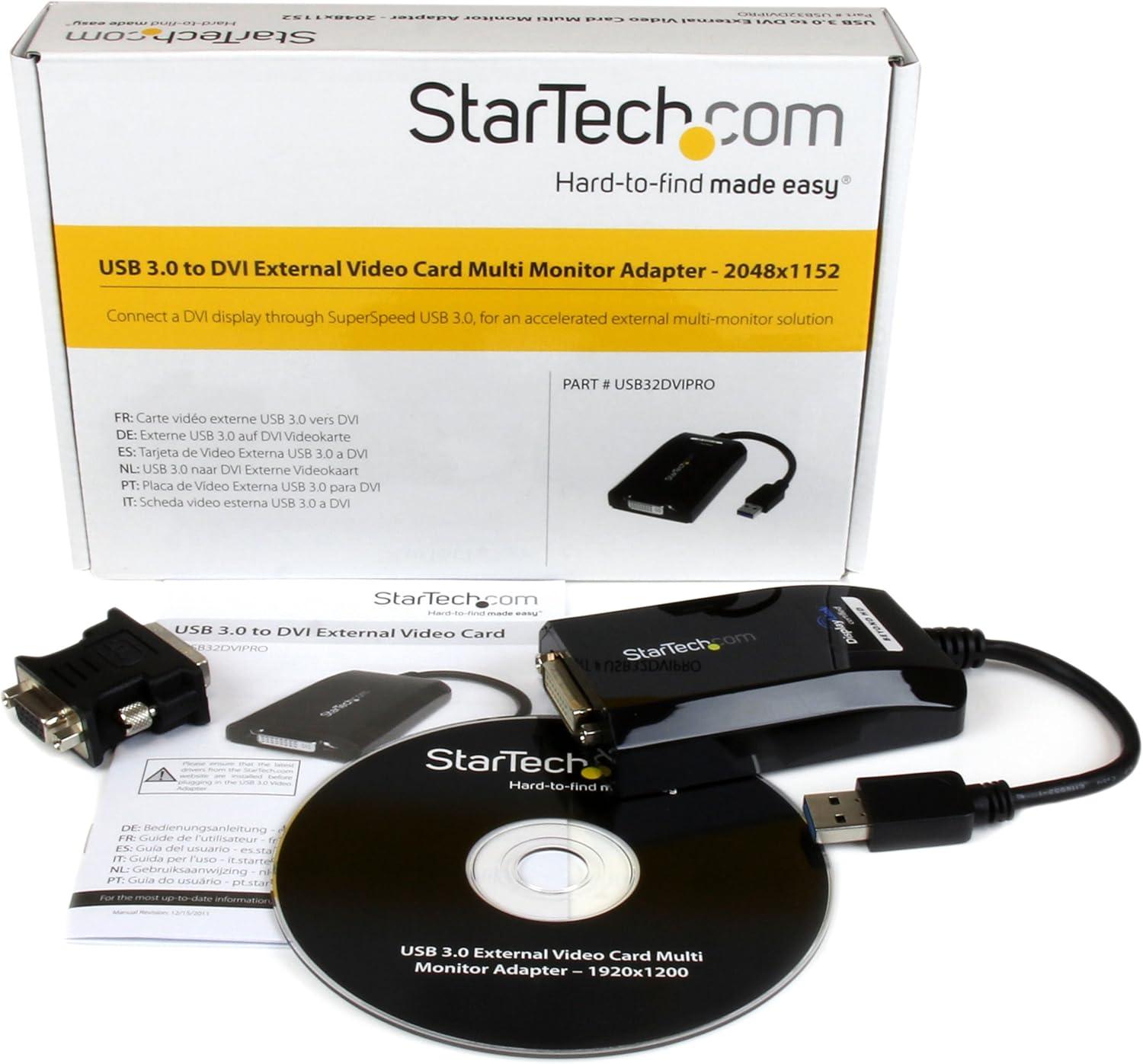 imageStarTechcom Adaptateur vido multicrans USB 30 vers DisplayPort Carte graphique externe MF 2560x1600 USB32DPPROUSB 30