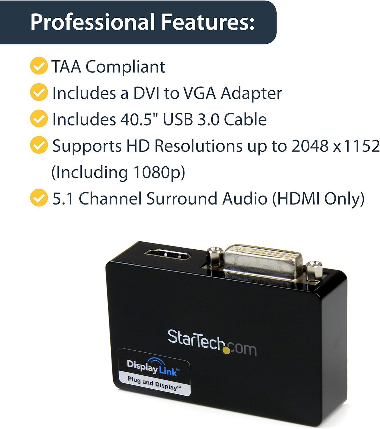imageStarTechcom Adaptateur vido multicrans USB 30 vers DisplayPort Carte graphique externe MF 2560x1600 USB32DPPROUSB 30