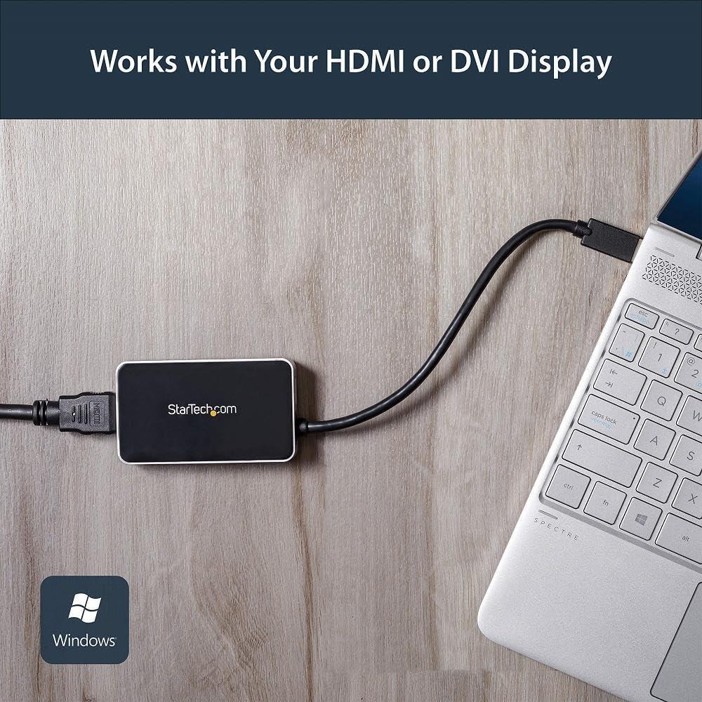 imageStarTechcom Adaptateur vido multicrans USB 30 vers DisplayPort Carte graphique externe MF 2560x1600 USB32DPPROUSB 30 w pass through port