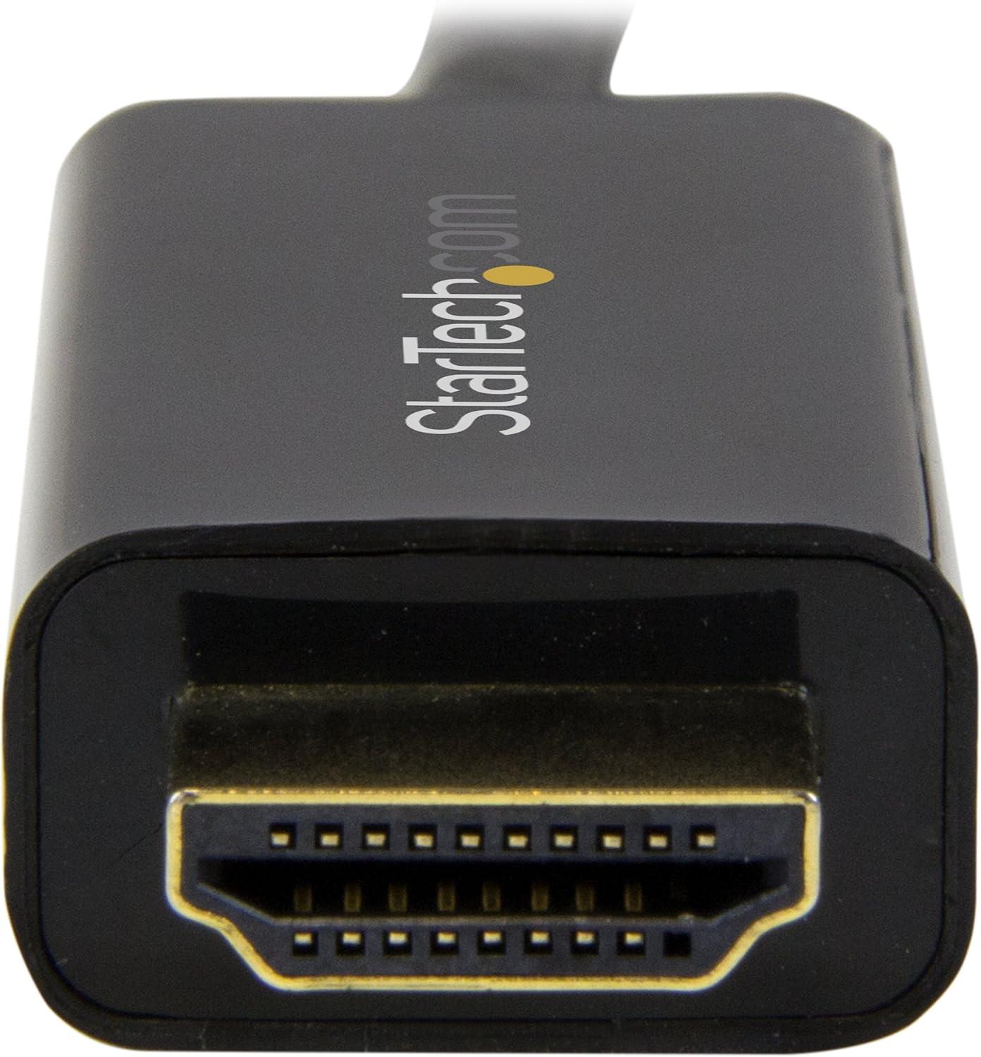 imageStarTechcom Cble DisplayPort vers HDMI 2m 4K 30Hz Adaptateur DP vers HDMI Convertisseur pour Moniteur DP 12 HDMI Connecteur DP Verrouillage Cordon Passif DP vers HDMI DP2HDMM2MB