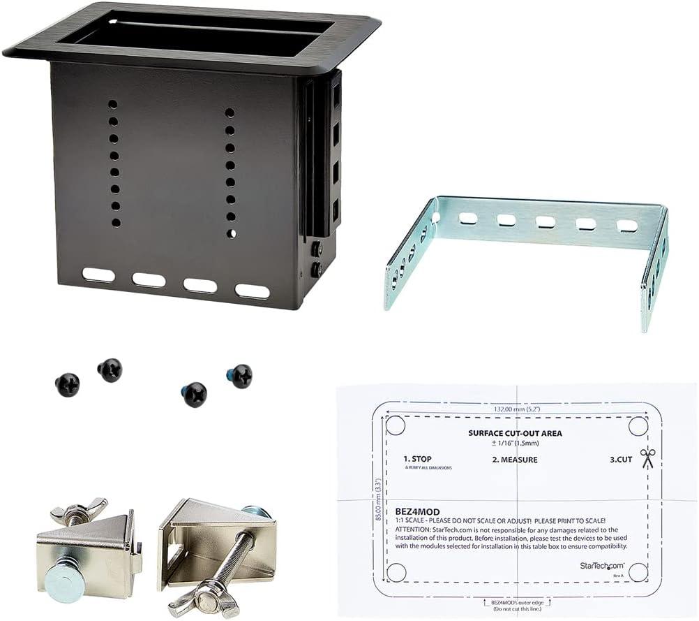 imageStarTechcom Module de gestion de cbles pour botier de connexion de runion BOX4MODULE BEZ4MODbote module unique
