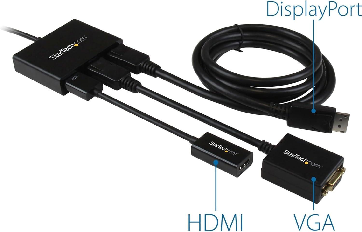 imageStarTechcom Rpartiteur DisplayPort 12 4 ports Adaptateur MultiMoniteur DisplayPort vers 4x DP Hub MST pour Ordinateur Quad 1080p 60Hz Windows Uniquement Pas de Pilote MSTDP124DP3 x DP 12