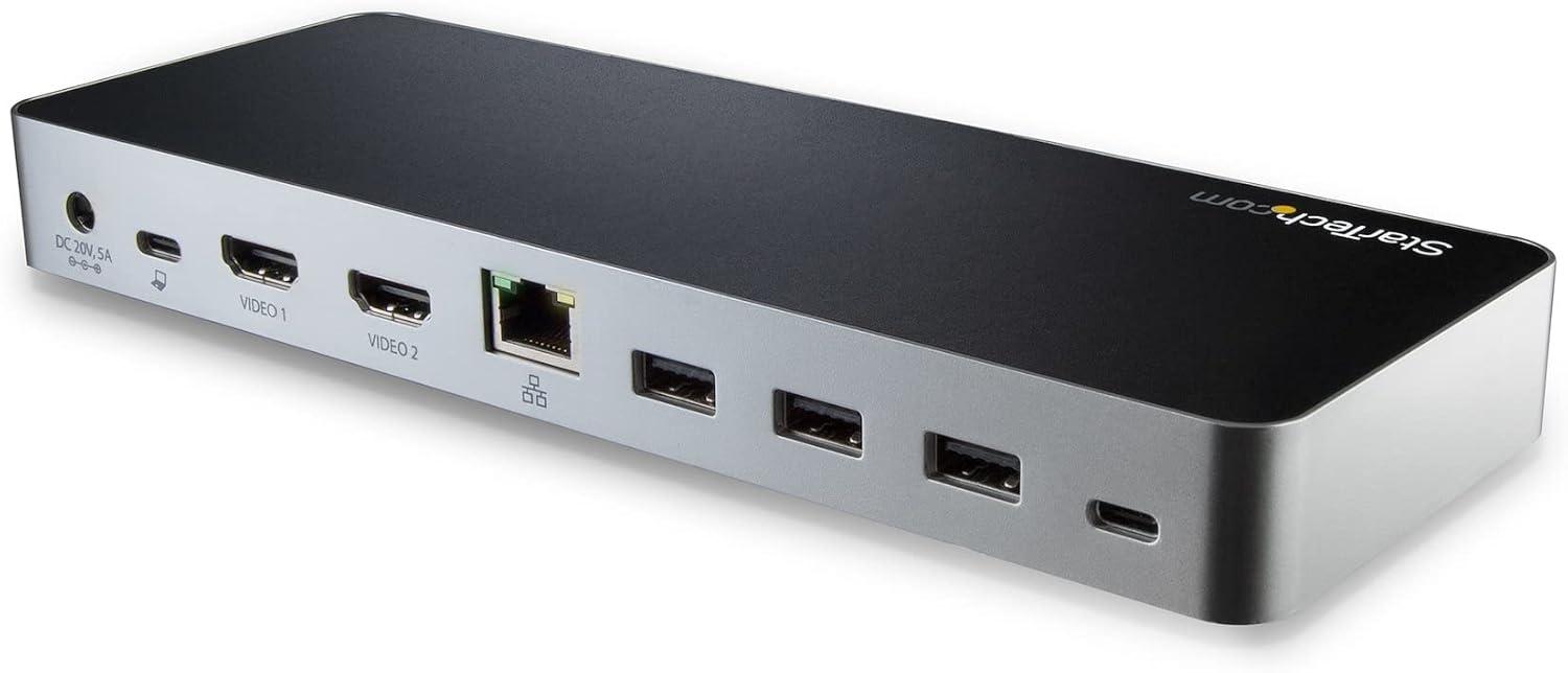 imageStarTechcom Station daccueil USBC double affichage pour PC portable Windows MST et Power Delivery 60W Adaptateurs HDMI vers DVI MST30C2HHPDU