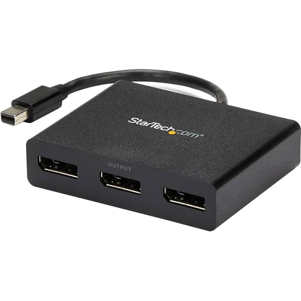 imageStarTechcom Adaptateur Multicrans 3 ports Hub MST Rpartiteur Vido Multicrans Triple cran Mini DisplayPort 12 vers 3 DisplayPort 4k MSTMDP123DP3 Ports Mini DisplayPort vers DisplayPort
