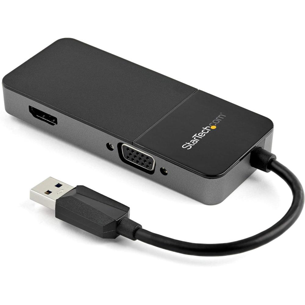 imageStarTechcom Adaptateur USB 30 vers HDMI VGA 1080p  Adaptateur Convertisseur dcran Multiport Double cranMulticran 4K1080p 4k USB Type A  Carte Graphique Externe USB32HDVGA