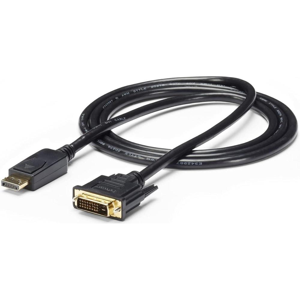imageStarTechcom Cble DisplayPort vers DVI 2 m 1920 x 1200 MM Cble Adaptateur convertisseur DisplayPort DP vers DVI Cordon DisplayPort Cble dcran DisplayPort passif DP2DVI2MM61 8 m