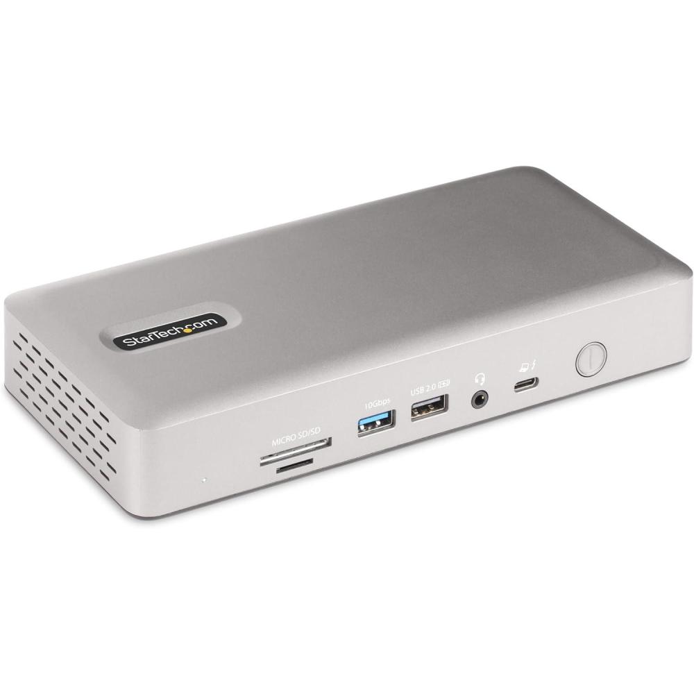 imageStarTechcom Dock Thunderbolt 4 pour crans Multiples Dock Jusqu 4 crans 2x HDMI2x DP Hub 7x USB 25GbE PD 98W
