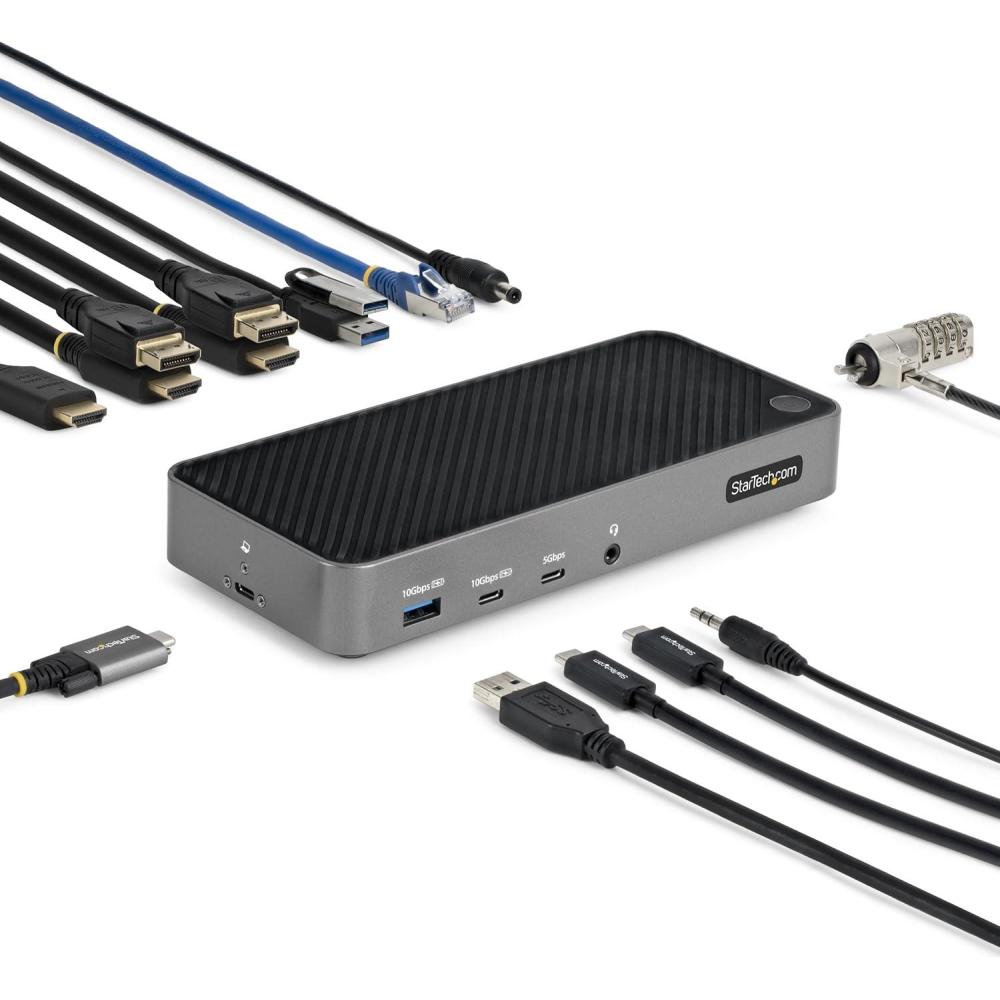 imageStation daccueil Triple Moniteur USBC Dock Triple HDMIDP 4k USB C Hub USB 5X GbE 100W PD Docking Station Universelle Multicrans Compatible Thunderbolt 34 116EUSBCDOCK