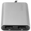 Adaptateur Thunderbolt 3 vers Double DisplayPort (DP) – 4K 60 Hz – Compatible Windows Uniquement – Adaptateur d&rsquo;Écran Vidéo Thunderbolt 3 vers Double DisplayPort – USB Type C vers Double DP (TB32DP2)