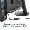 STARTECH.COM Adaptateur convertisseur vidéo DisplayPort™ vers DVI-D M/F 1920×1200 / 1080p(HDMI)