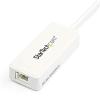 STARTECH.COM Adaptateur réseau USB 3.0 vers Gigabit Ethernet avec port USB – Noir(Blanc | 1 Port)