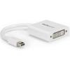 StarTech.com Adaptateur Mini DisplayPort vers DVI – Convertisseur Mini DP à DVI-D – Vidéo 1080p – mDP ou TB 1/2 Mac/PC vers Moniteur DVI – Câble Compact mDP 1.2 vers DVI Single-Link (MDP2DVI3)(Blanc)