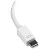 StarTech.com Adaptateur Mini DisplayPort vers DVI – Convertisseur Mini DP à DVI-D – Vidéo 1080p – mDP ou TB 1/2 Mac/PC vers Moniteur DVI – Câble Compact mDP 1.2 vers DVI Single-Link (MDP2DVI3)(Blanc)