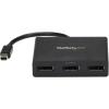 StarTech.com Adaptateur Multi-Écrans à 3 ports – Hub MST Répartiteur Vidéo Multi-Écrans Triple Écran Mini DisplayPort 1.2 vers 3 DisplayPort 4k (MSTMDP123DP)(3 Ports | Mini DisplayPort vers DisplayPort)