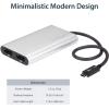 StarTech.com Adaptateur Thunderbolt 3 vers Double DP – Adaptateur Vidéo Double Écran/Multi-Écran Thunderbolt 3 vers Double DP 1.2 (DP) 4K 60 Hz/5k – Thunderbolt Type C vers DP (TB32DP2T)(DisplayPort – Mac et Windows)