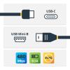 StarTech.com Adaptateur USB 3.0 (5Gbps) USB-C vers USB-A – Convertisseur USB Type-C vers USB Type-A – M/F (USB31CAADP)(USB 2.0 – C vers Mini USB)